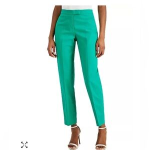 Anne Klein Teal Cropped Ankle Pants
